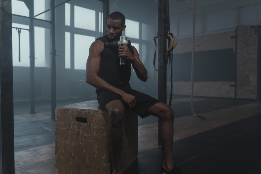 massagepistol i brug